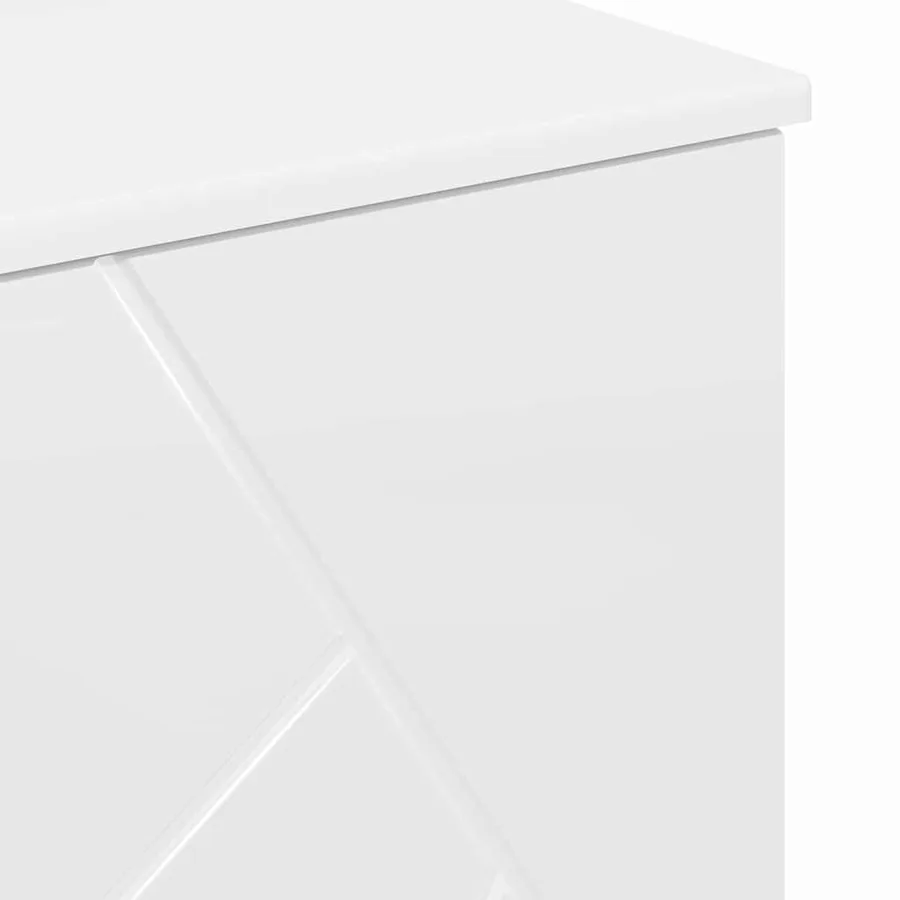 Cabinet de salle de bain Blanc brillant 76,5 x 35 x 64 cm - 11