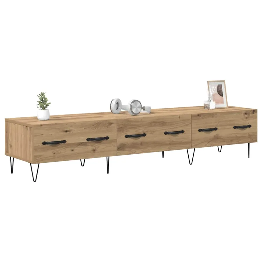 Meuble TV 150 x 36 x 30 cm chêne artisanal Bois d'ingénierie - 3