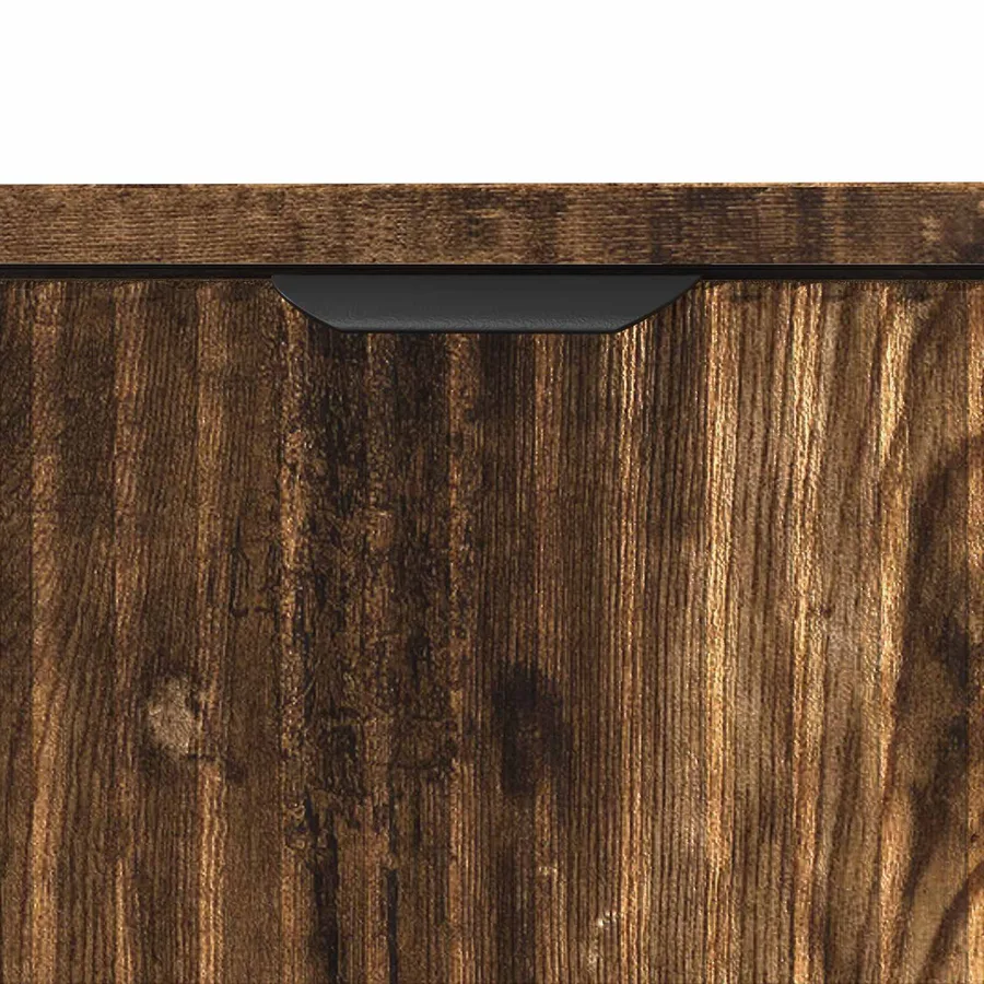 Meuble de Lavabo de Salle de Bain avec stockage Chêne fumé - 9
