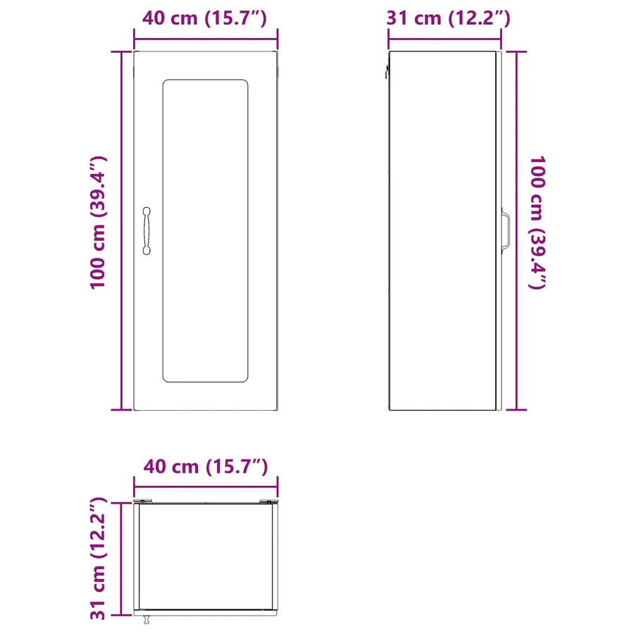 Panneau de lave-vaisselle Kalmar Gris Sonoma 40 x 31 x 100 cm - 11