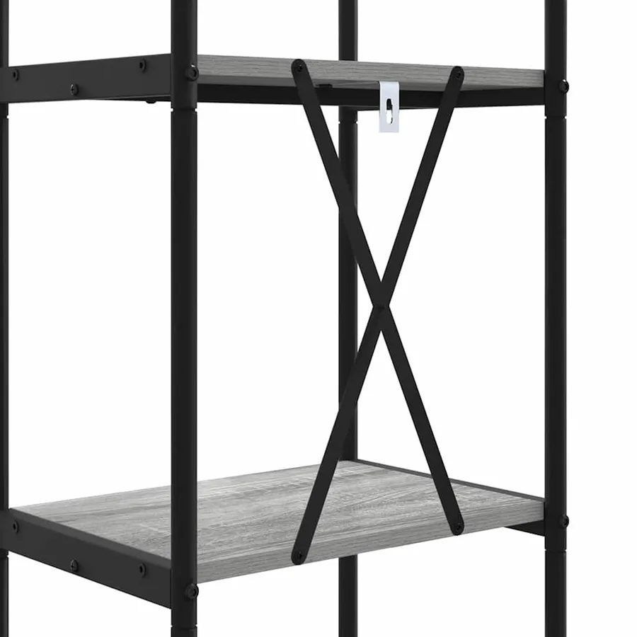 Étagère Gris Sonoma 40 x 30 x 146 cm Bois d'ingénierie - 9