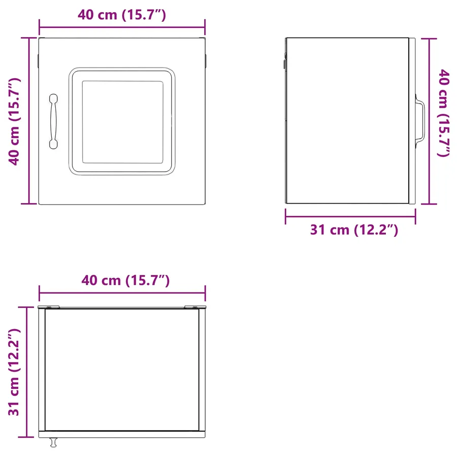 Panneau de lave-vaisselle Kalmar Gris Sonoma 40 x 31 x 40 cm - 14