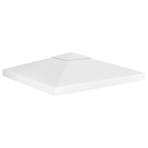 Toile de toit de belvédère 2 niveaux 310 g/m² 3x3 m Blanc
