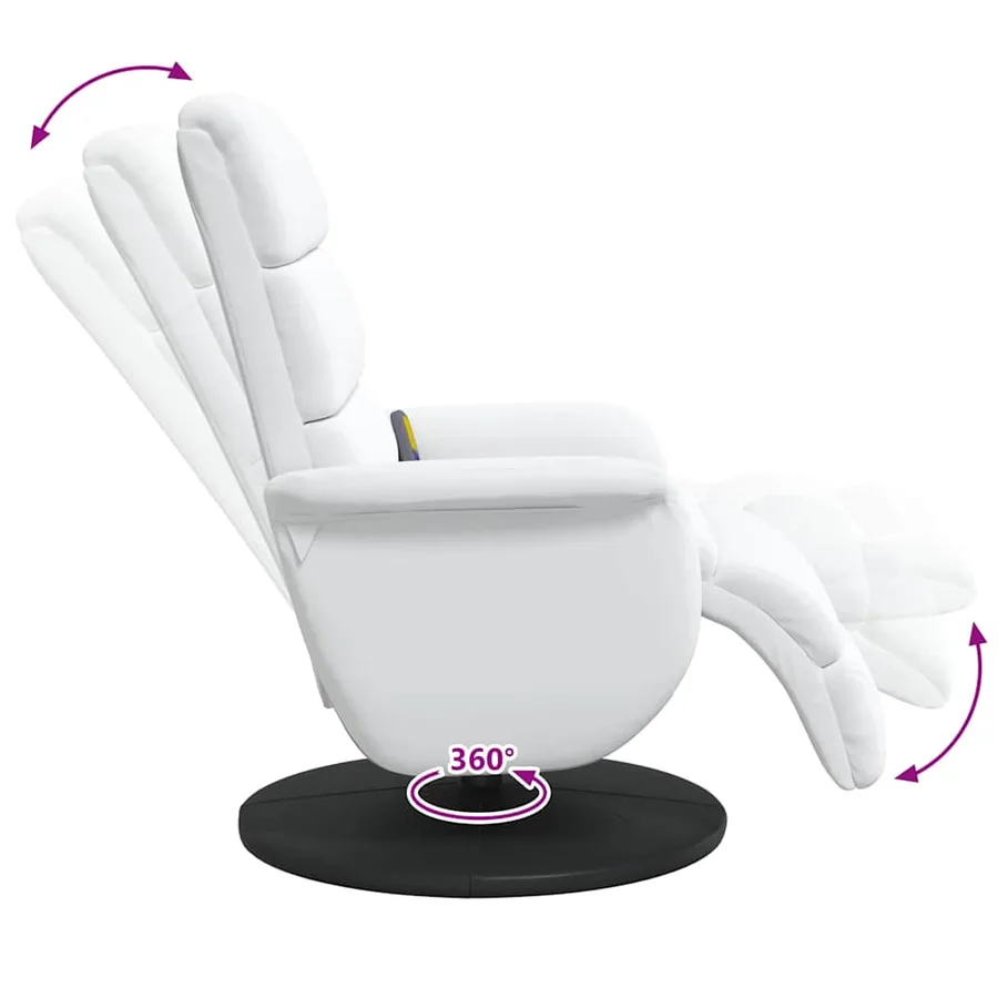 Fauteuil inclinable Blanc PU - 8