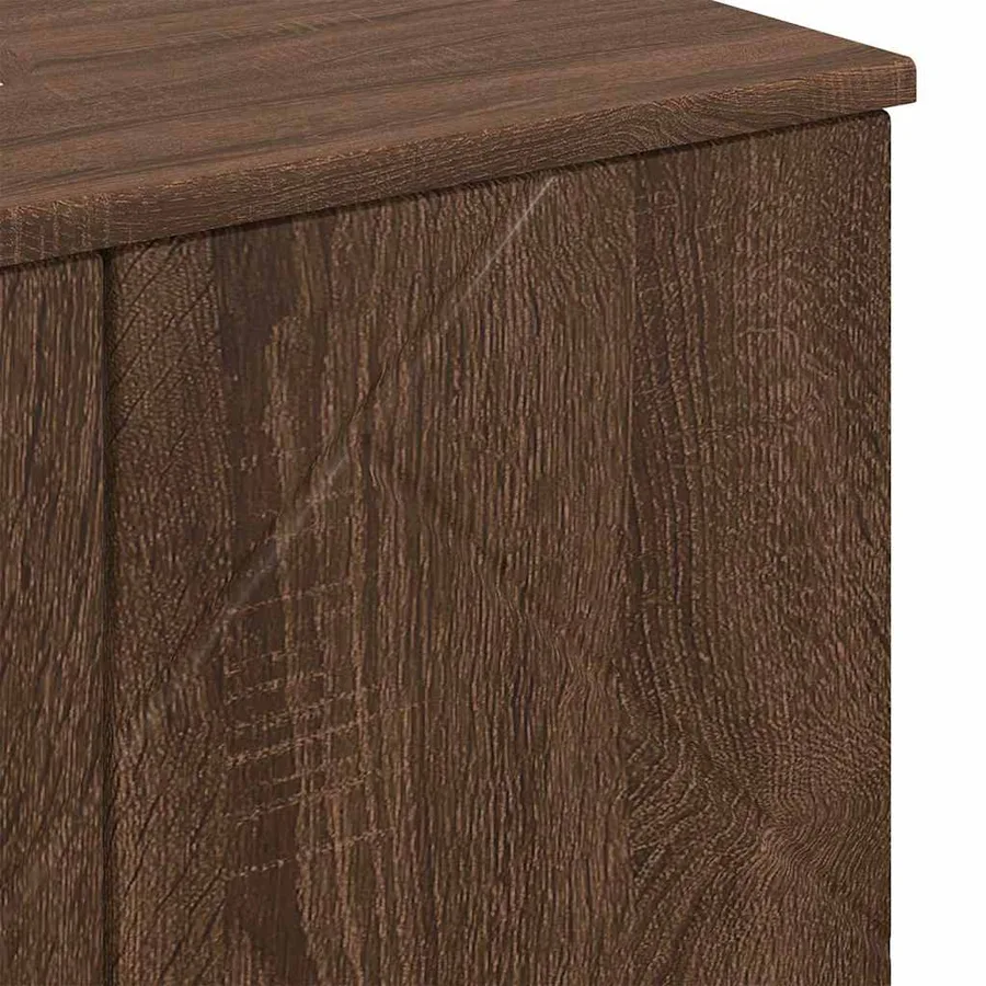 Ensemble de mobilier de salle de bain 3 pcs Chêne brun - 11