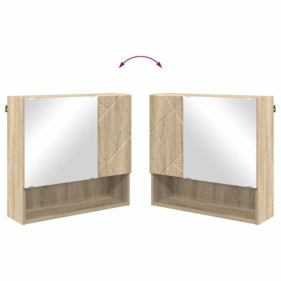 Ensemble de mobilier de salle de bain 5 pcs Chêne Sonoma - 12