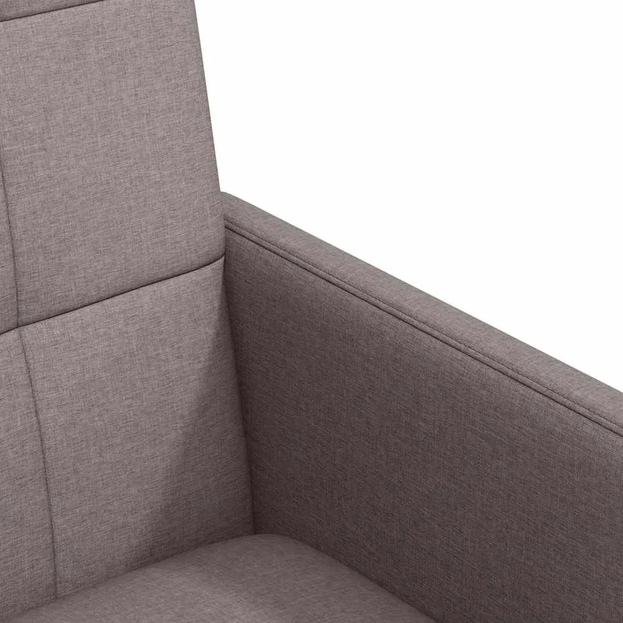 Chaises de Salle à Manger avec Roues 2 pcs Taupe tissu - 7