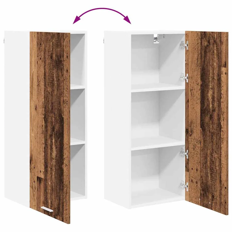 Armoire suspendue avec stockage Bois ancien 40 x 31 x 100 cm - 11