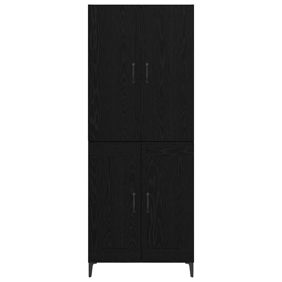 Haut Armoire Chêne noir 69,5 x 34 x 180 cm Bois d'ingénierie - 6