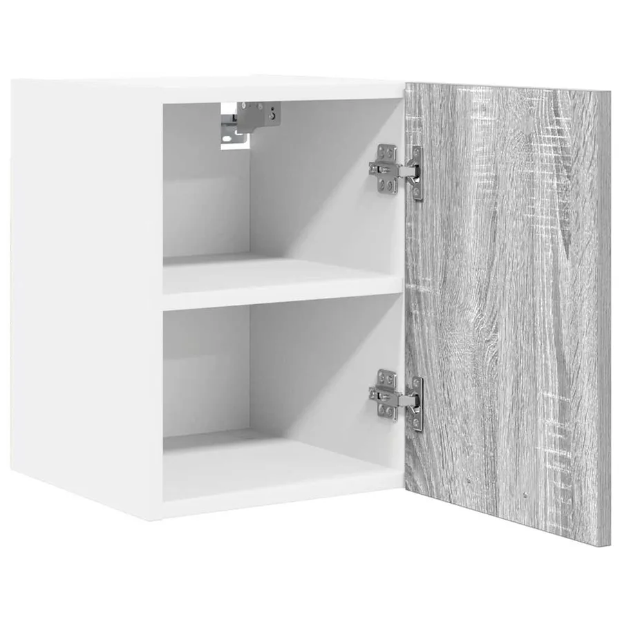 Armoire suspendue Gris Sonoma et Blanc 30 x 31 x 40 cm - 5