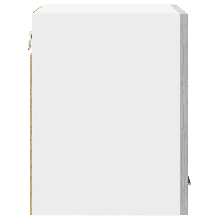 Armoire suspendue Gris Sonoma et Blanc 30 x 31 x 40 cm - 7