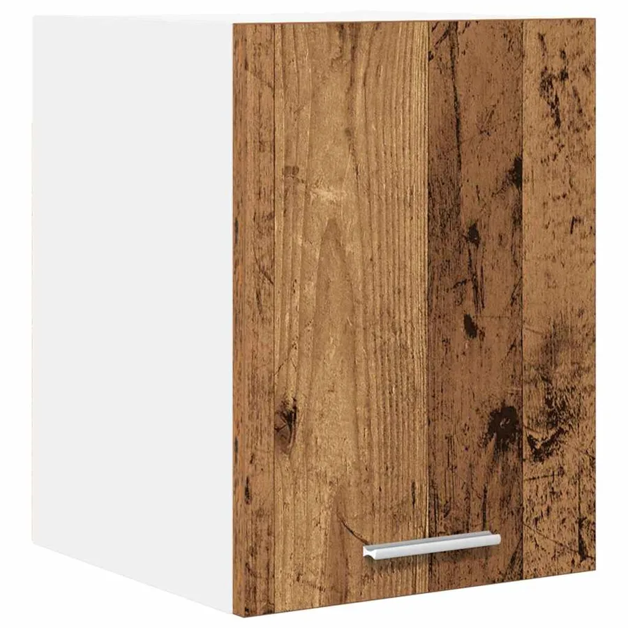 Armoire suspendue Bois ancien et Blanc 30 x 31 x 40 cm - 2