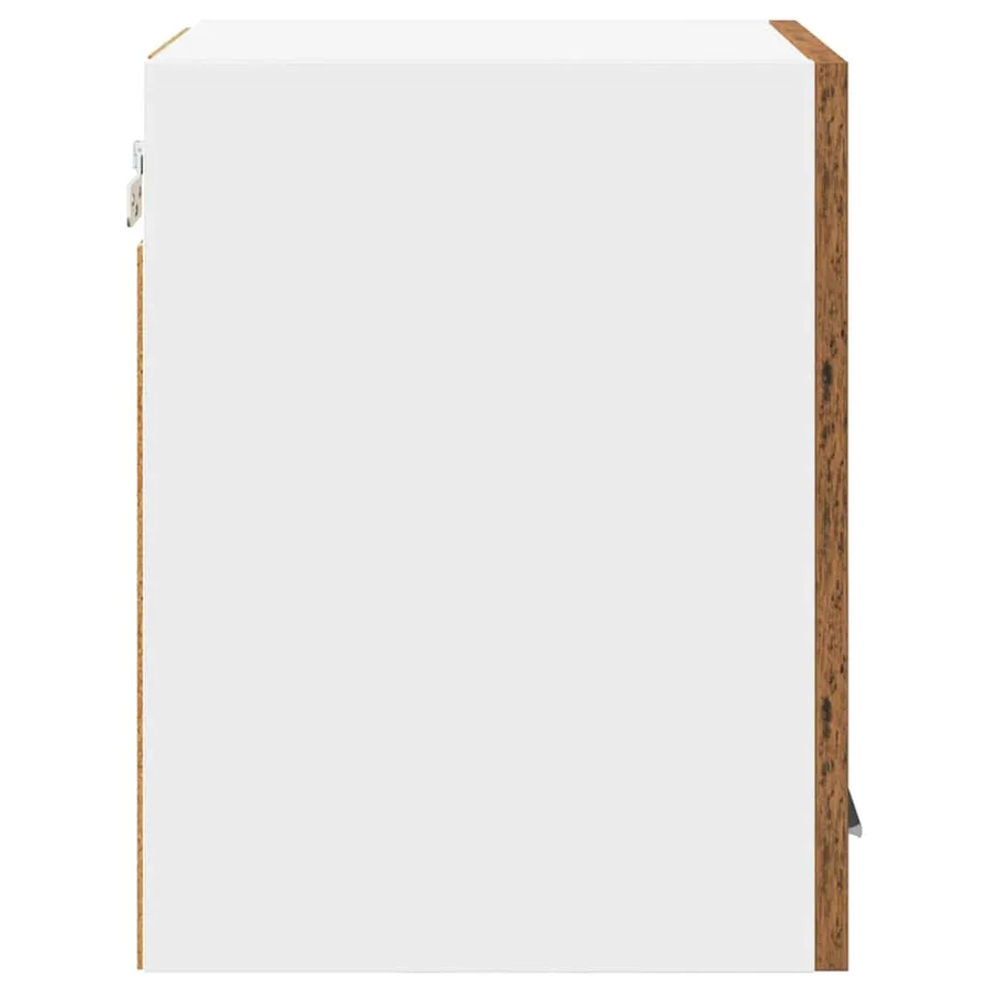 Armoire suspendue Bois ancien et Blanc 30 x 31 x 40 cm - 7