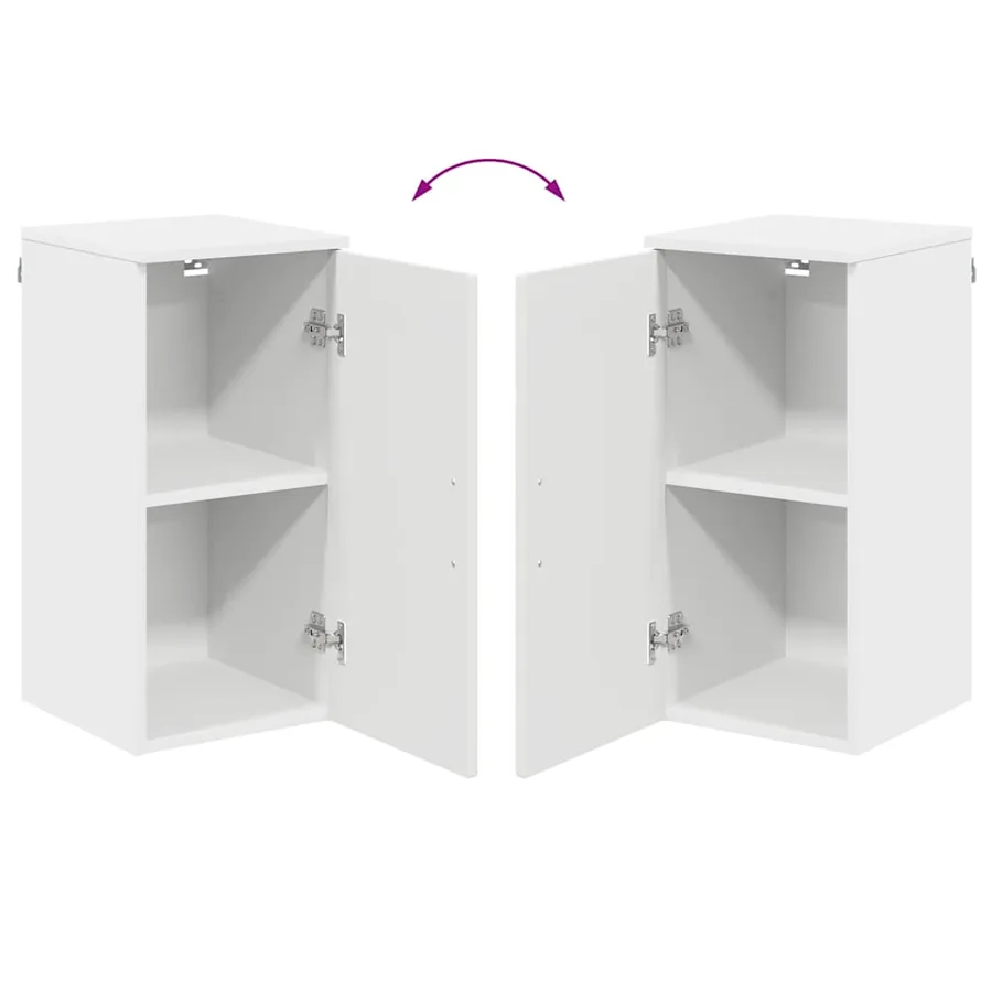 Ensemble de mobilier de salle de bain Montage mural 5 pcs Blanc - 16