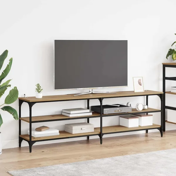 Meuble TV 160 x 30 x 50 cm Chêne artisanal