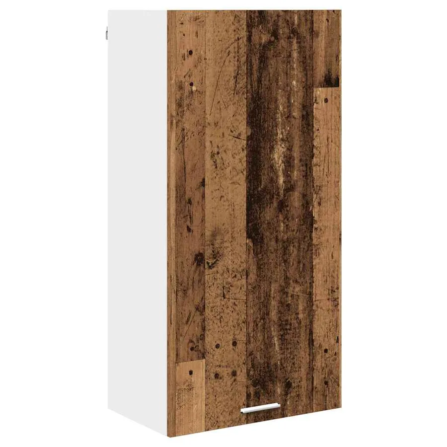 Armoire suspendue Bois ancien et Blanc 50 x 31 x 100 cm - 2