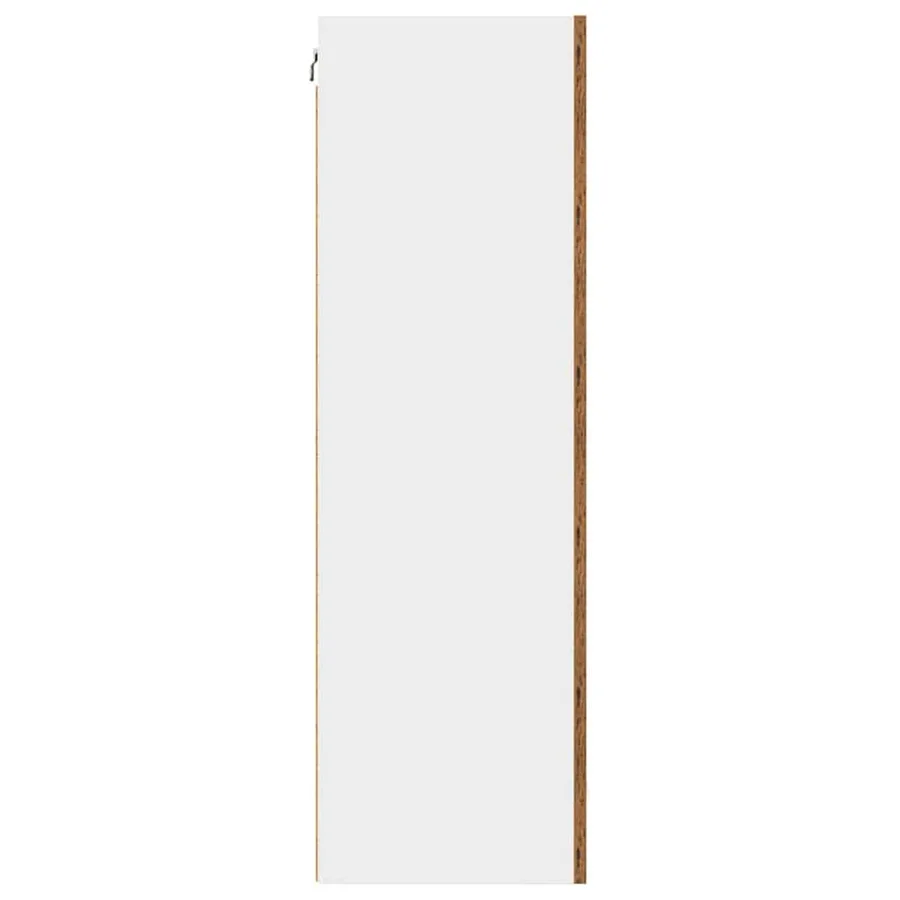 Armoire suspendue Bois ancien et Blanc 50 x 31 x 100 cm - 7