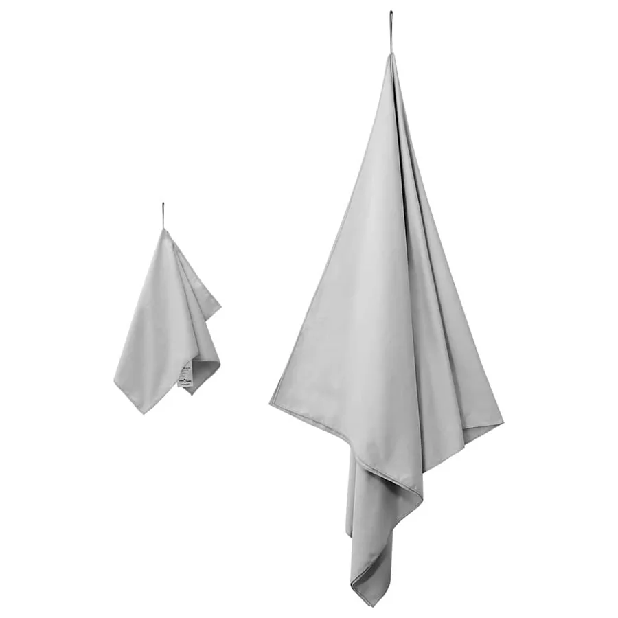 Set de serviettes de sport 2 pcs Gris tissu - 3