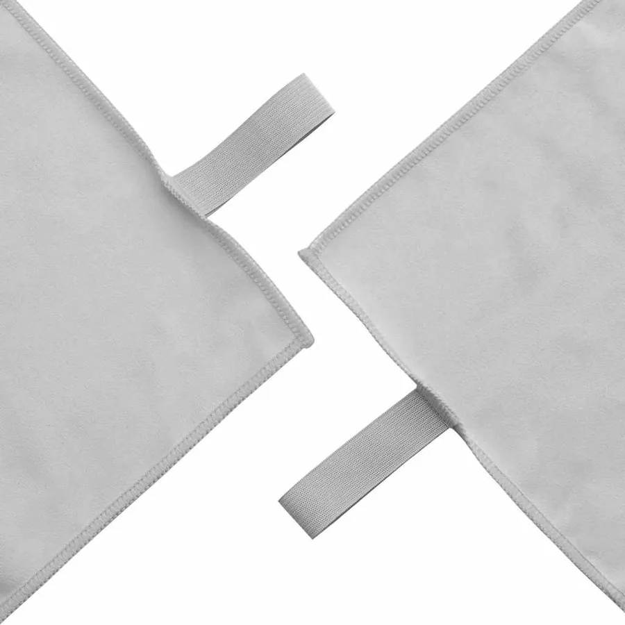 Set de serviettes de sport 2 pcs Gris tissu - 5