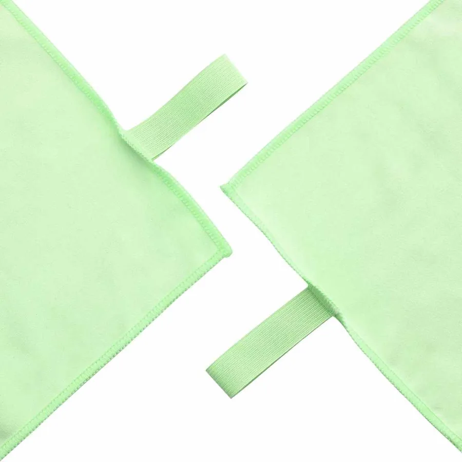 Set de serviettes de sport 2 pcs Vert tissu - 5