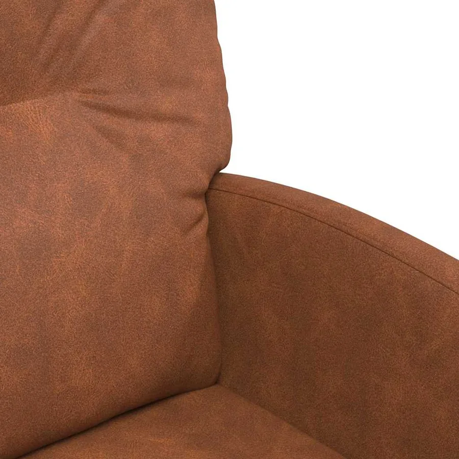 Chaises de Salle à Manger avec Roues 2 pcs Marron Simili cuir - 7