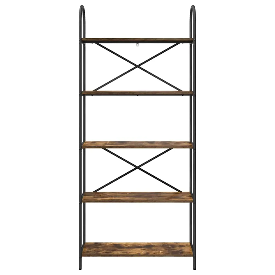Étagère Chêne fumé 80 x 30 x 183 cm Bois d'ingénierie - 5