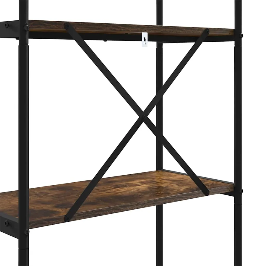 Étagère Chêne fumé 80 x 30 x 183 cm Bois d'ingénierie - 9