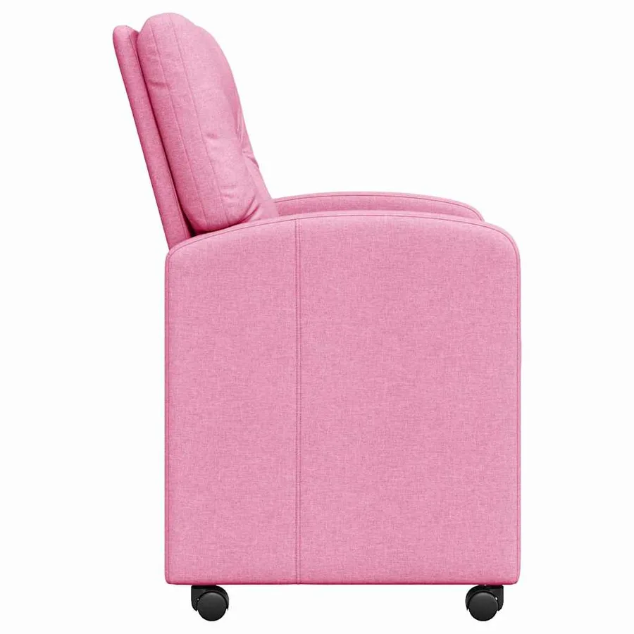 Chaises de Salle à Manger avec Roues 2 pcs Rose 57 x 67 x 95 cm - 5