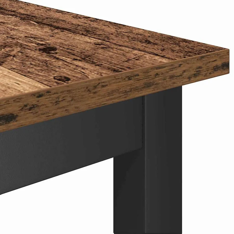 Banc de salle à manger 2 pcs Bois ancien 100 x 32,5 x 48,5 cm - 7