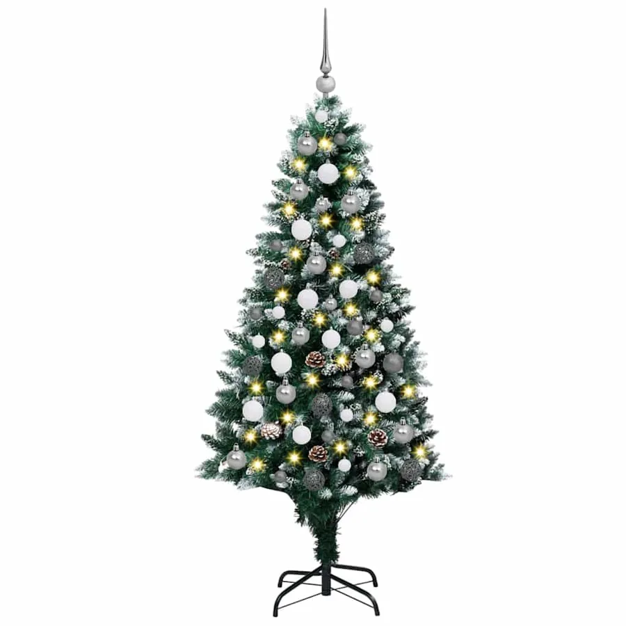 Sapin de Noël artificiel Vert 180 cm PVC, Acier et Plastique - 2