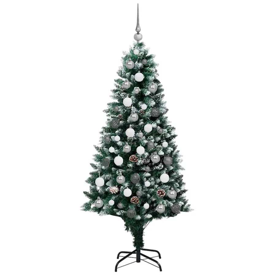 Sapin de Noël artificiel Vert 180 cm PVC, Acier et Plastique - 4
