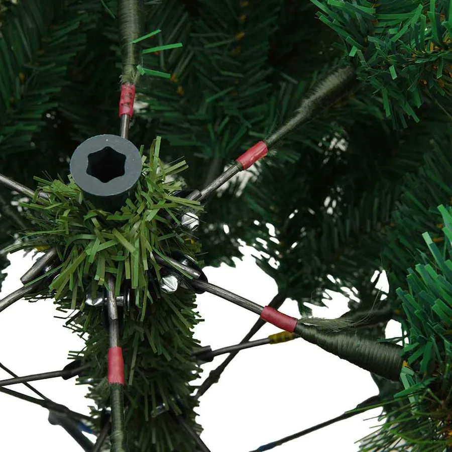 Sapin de Noël Artificiel à Branches Articulées Vert 210 cm - 7