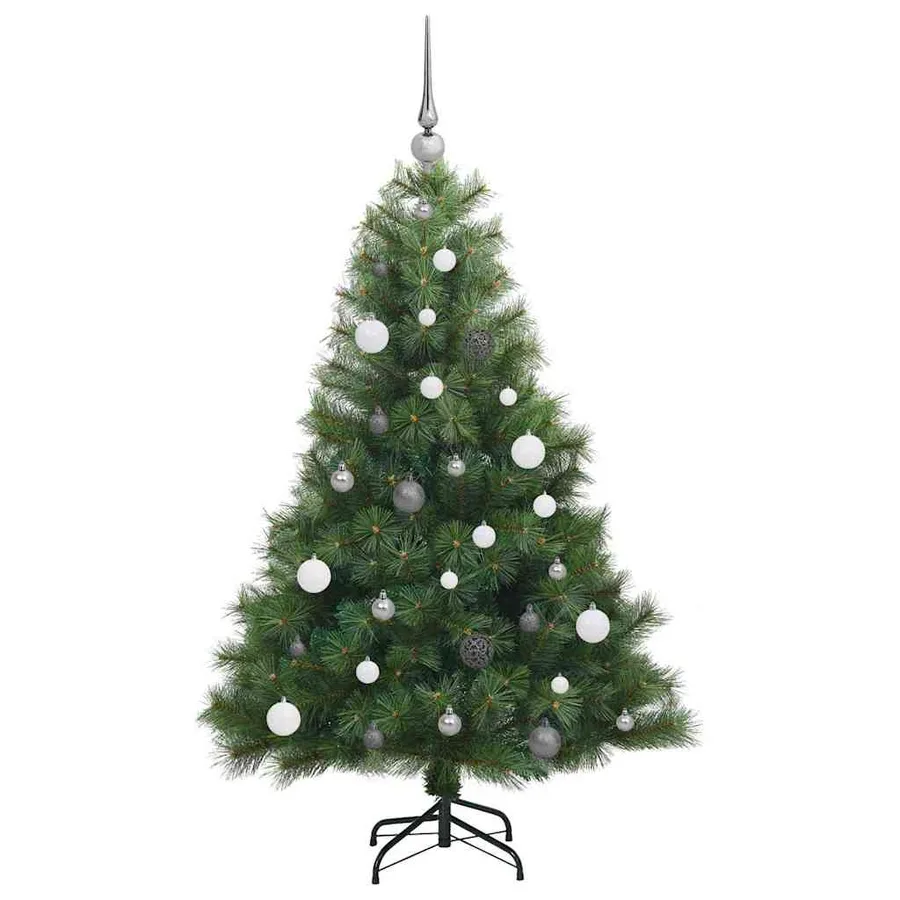 Sapin de Noël artificiel avec 150 LED Vert 150 cm PE et PVC - 5