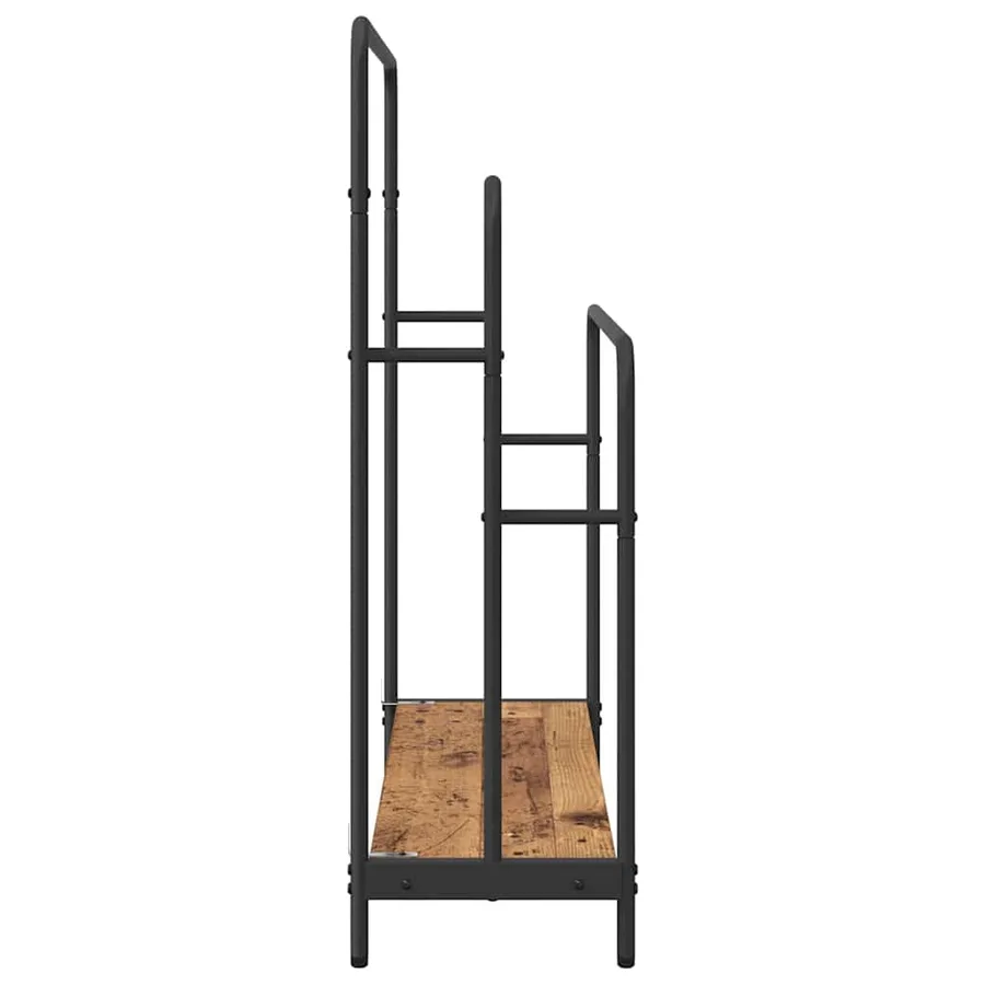 Porte-vêtements avec étagère Bois ancien 90 x 30 x 100,5 cm - 6