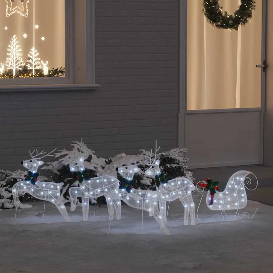 Rennes LED 5 pcs Blanc tissu
