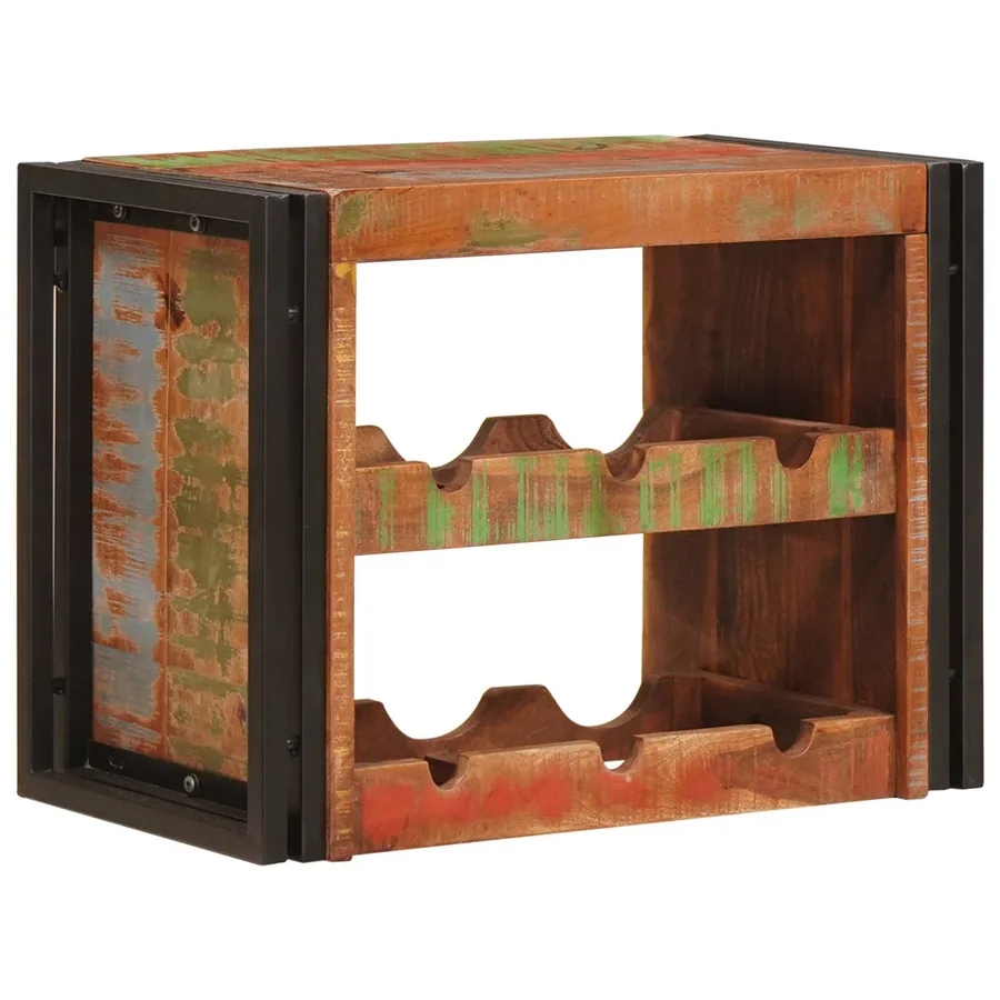 Étagère à vin Marron 60 x 45 x 33 cm Bois récupéré massif
