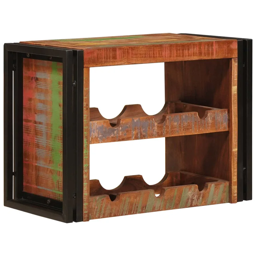 Étagère à vin Marron 60 x 45 x 33 cm Bois récupéré massif - 2