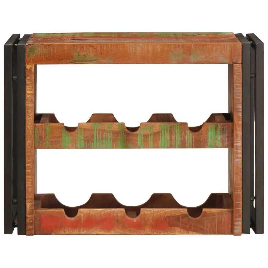 Étagère à vin Marron 60 x 45 x 33 cm Bois récupéré massif - 4