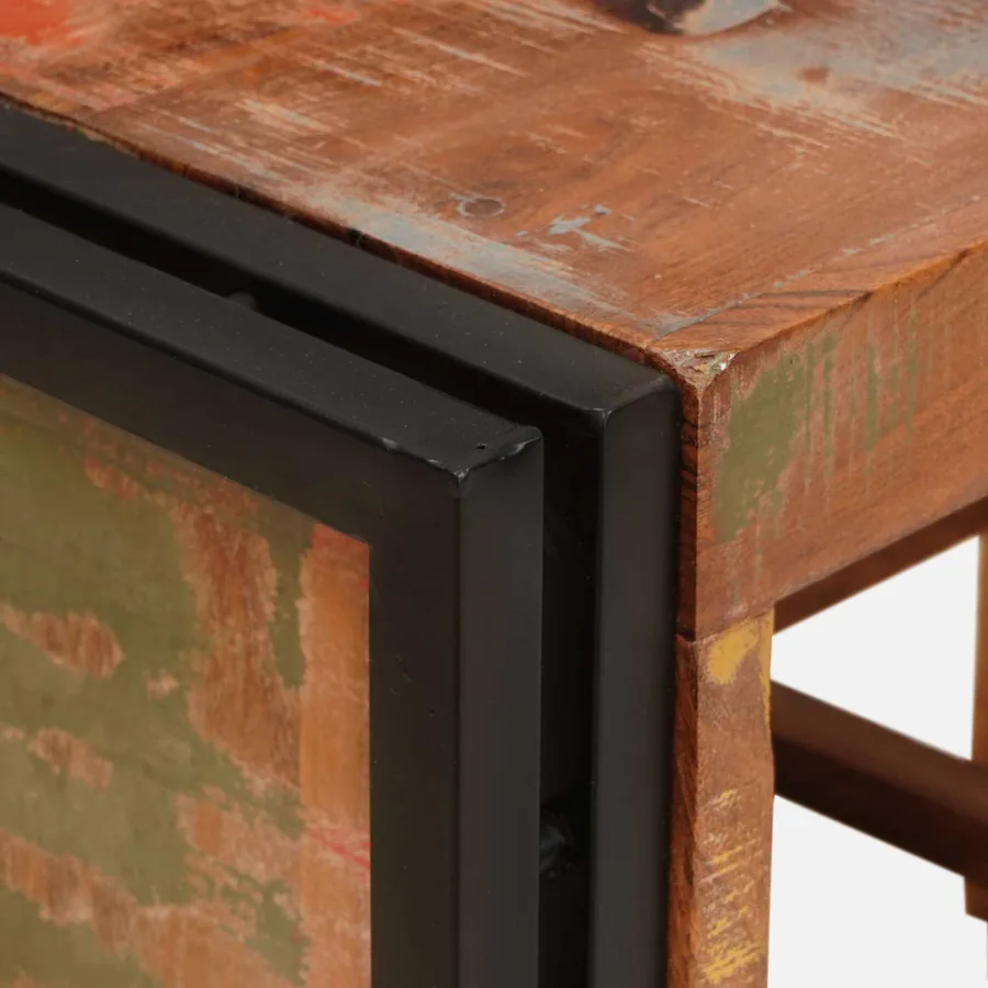 Étagère à vin Marron 60 x 45 x 33 cm Bois récupéré massif - 7
