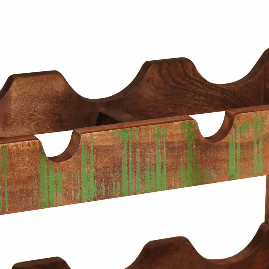 Étagère à vin Marron 60 x 45 x 33 cm Bois récupéré massif - 8
