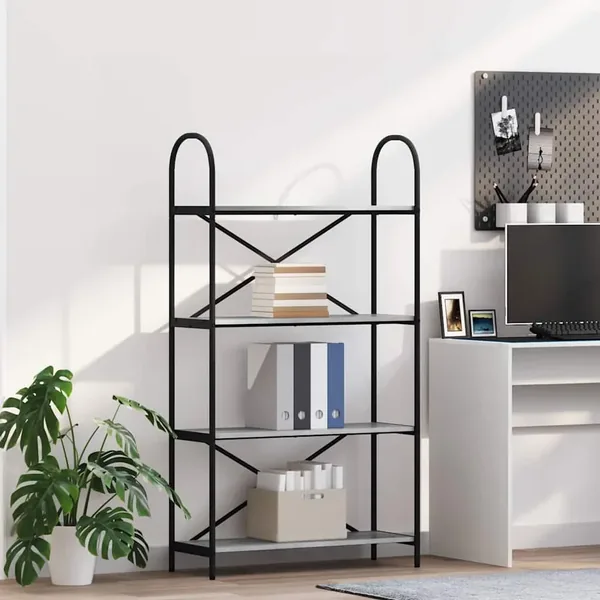 Étagère Gris Sonoma 80 x 30 x 146 cm Bois d'ingénierie