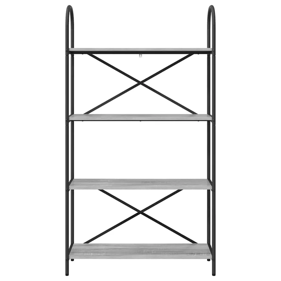Étagère Gris Sonoma 80 x 30 x 146 cm Bois d'ingénierie - 5