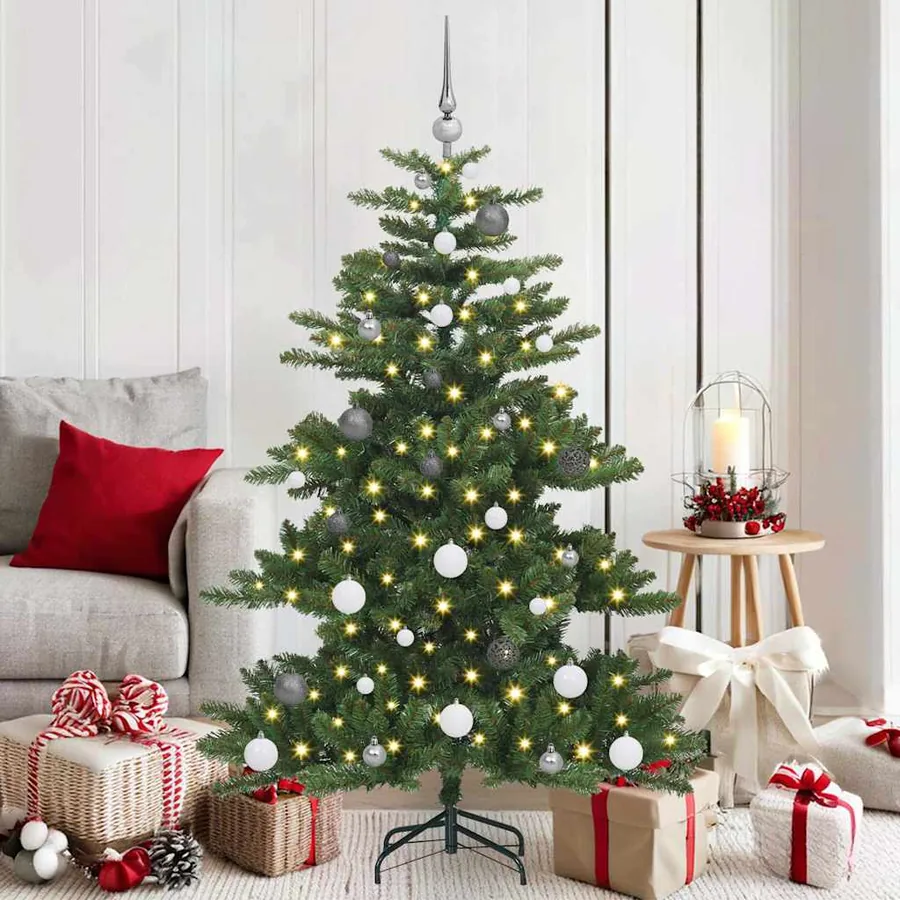 Sapin de Noël Artificiel à Branches Articulées Vert 150 cm