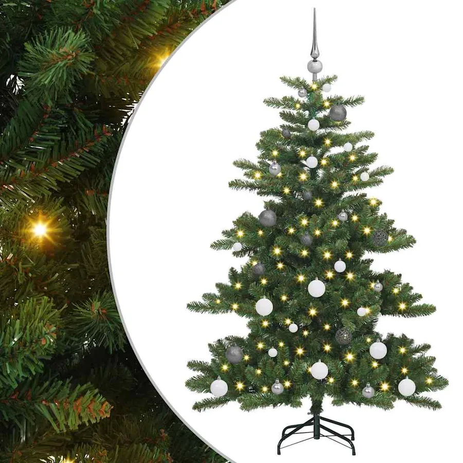 Sapin de Noël Artificiel à Branches Articulées Vert 150 cm - 2