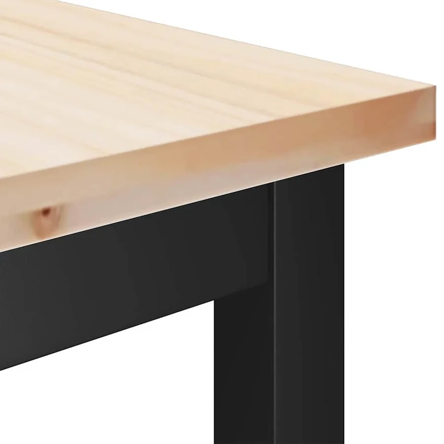 Banc de salle à manger Naturel 100 x 32,5 x 49 cm - 6