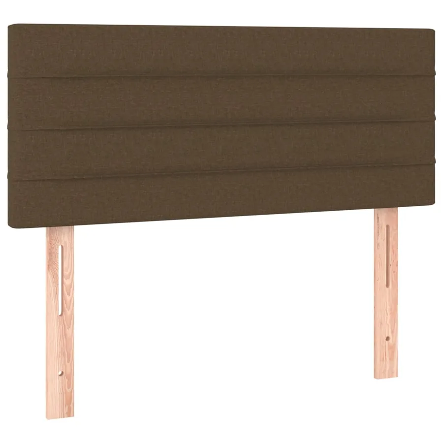 Sommier à lattes de lit avec matelas Marron foncé 100x200 cm - 6