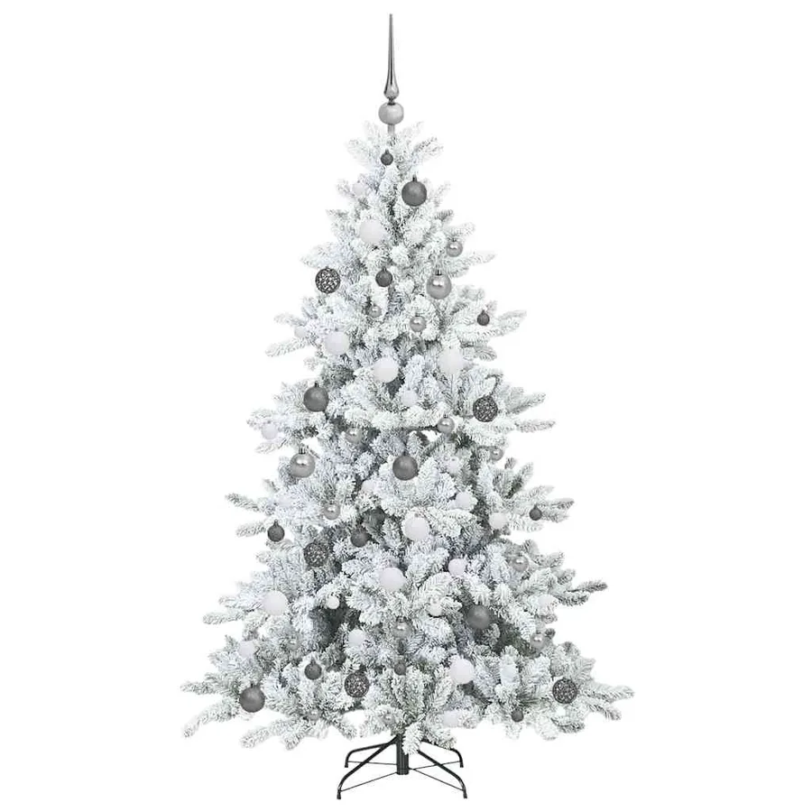 Sapin de Noël Artificiel à Branches Articulées Blanc 180 cm - 5