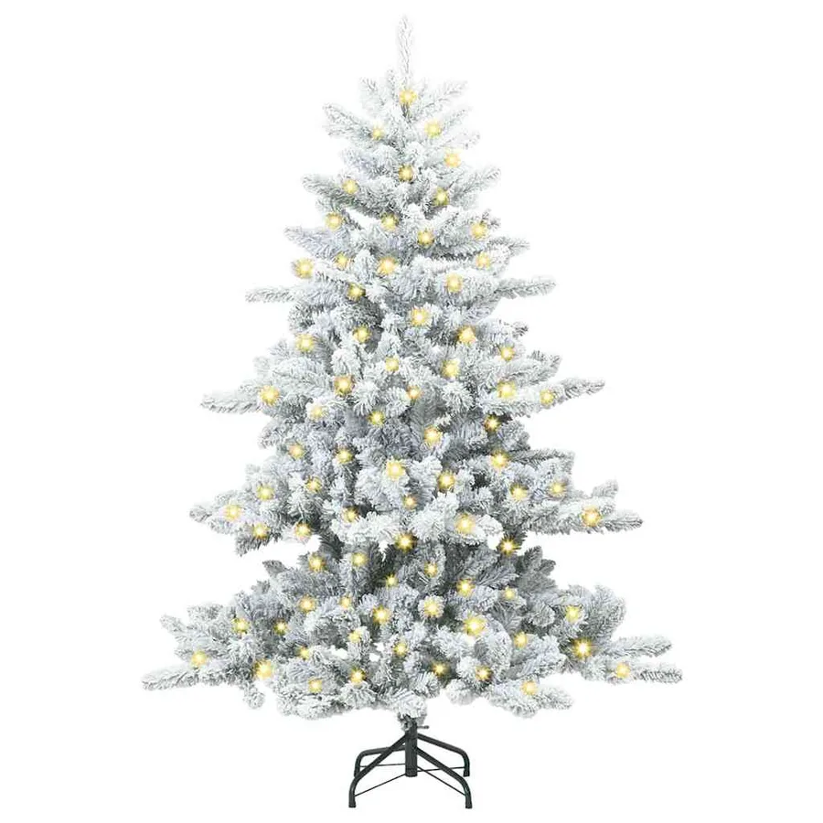 Sapin de Noël Artificiel à Branches Articulées Blanc 150 cm - 3