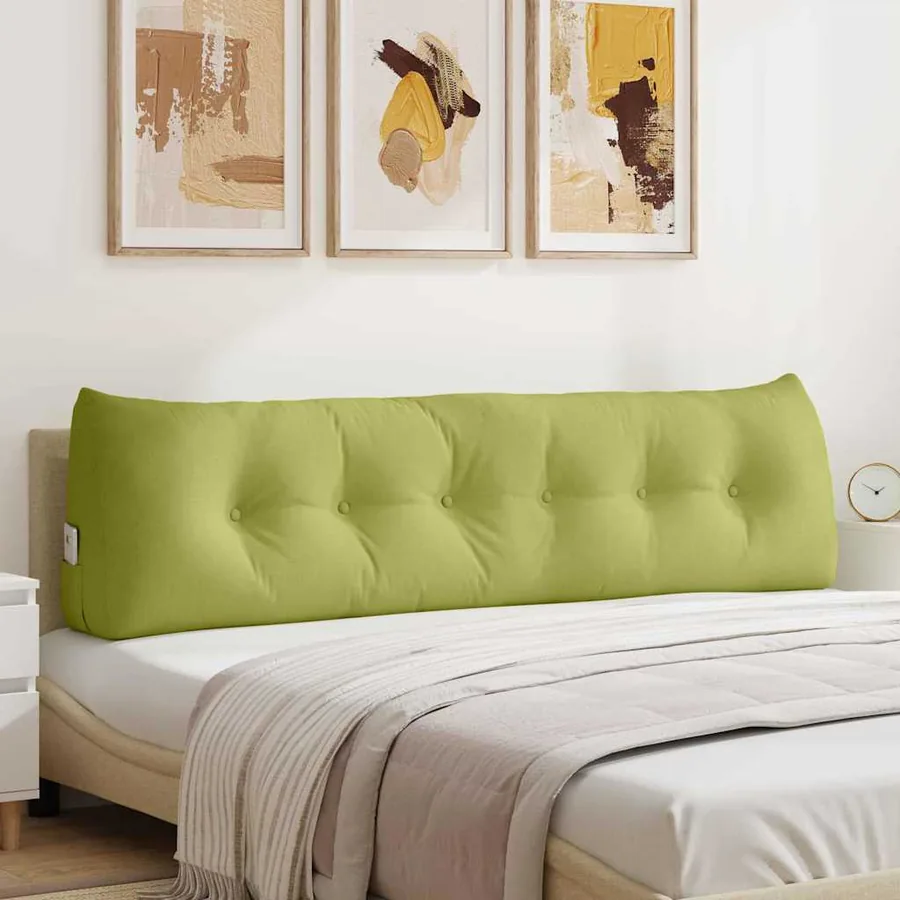 Coussin de Dos Vert clair 180 x 24 x 50 cm tissu