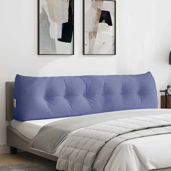 Coussin de Dos Bleu denim 180 x 24 x 50 cm tissu